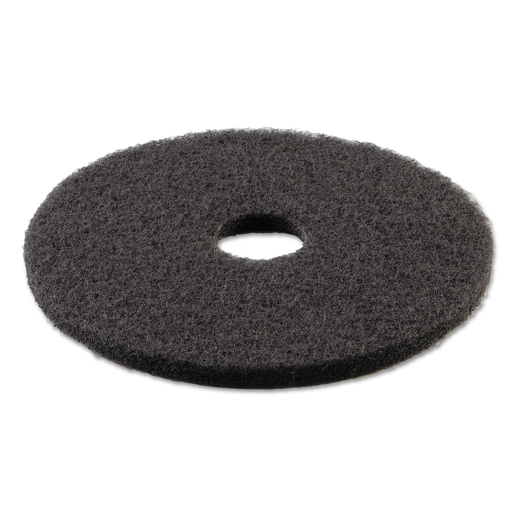 Boardwalk Stripping Floor Pads, 20 Diameter, Black, 5/Carton