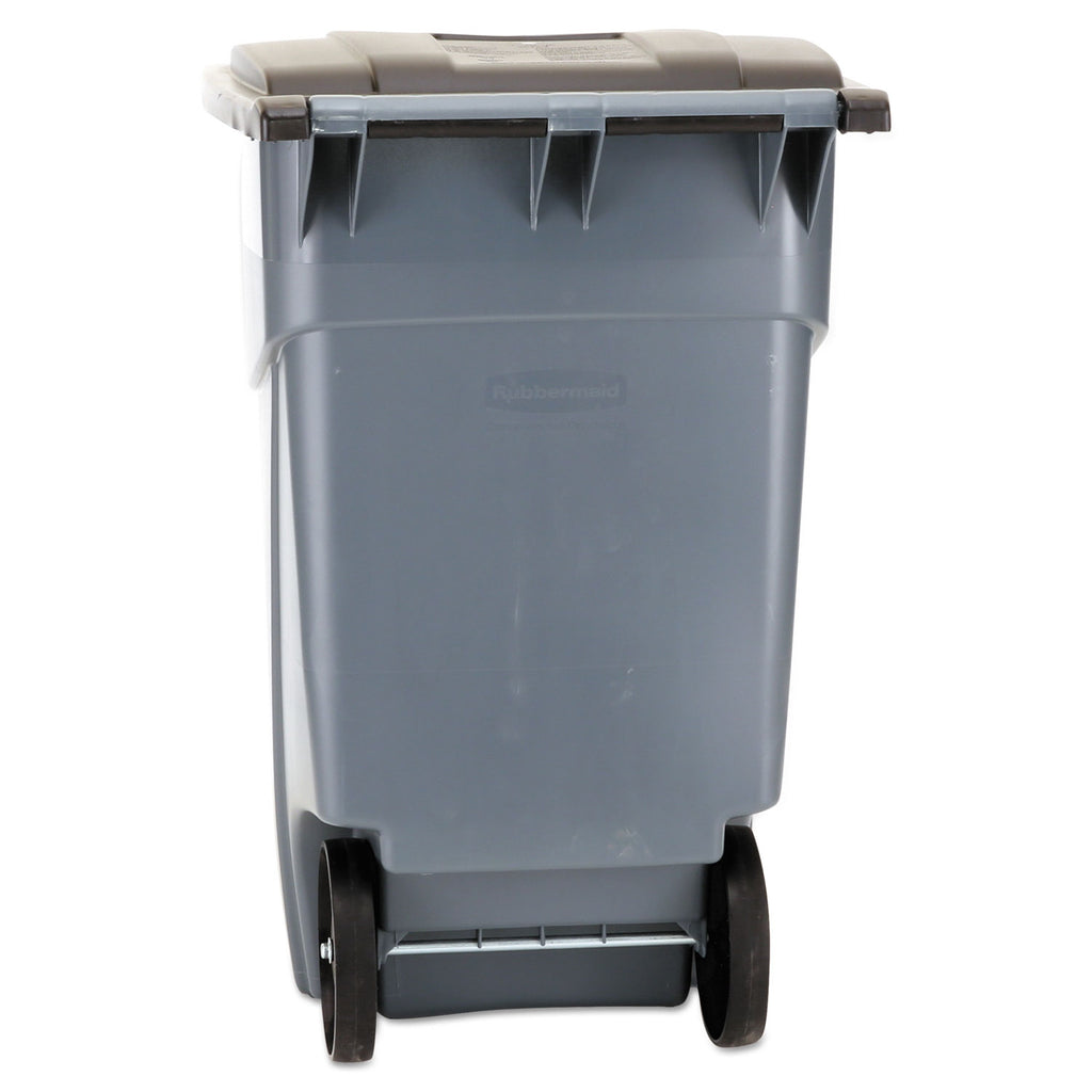 Rubbermaid Commercial Brute Rollout Trash Can, 50 Gallon, Grey