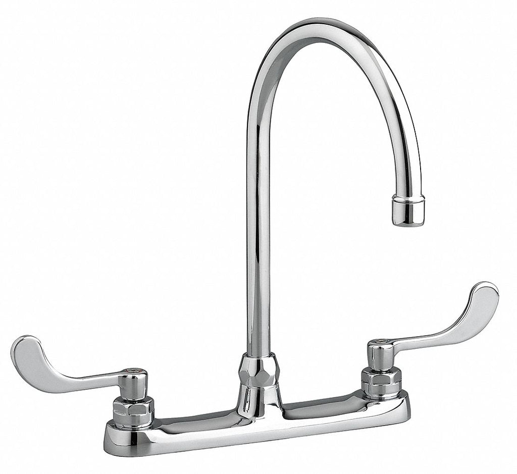 Scandvik 10438 Standard Family Chrome Plated Brass Galley Mixer Faucet with  Turning Spout 