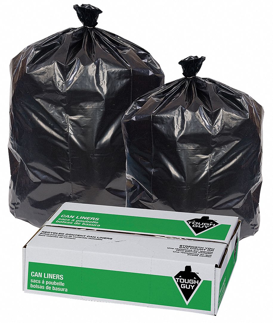 4 Gallon Small Clear Trash Bags, Tear Resistant Bulk Rolls by Mop