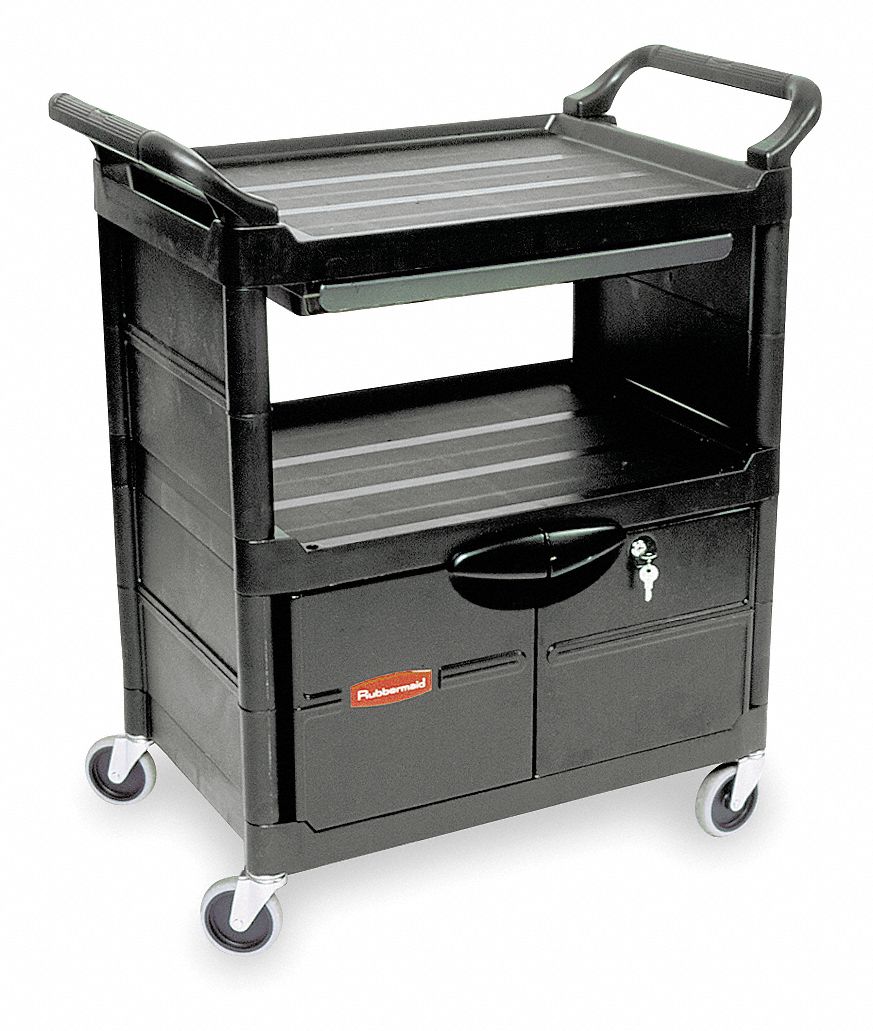  RUB450088BLA  Rubbermaid Full-Service Cart