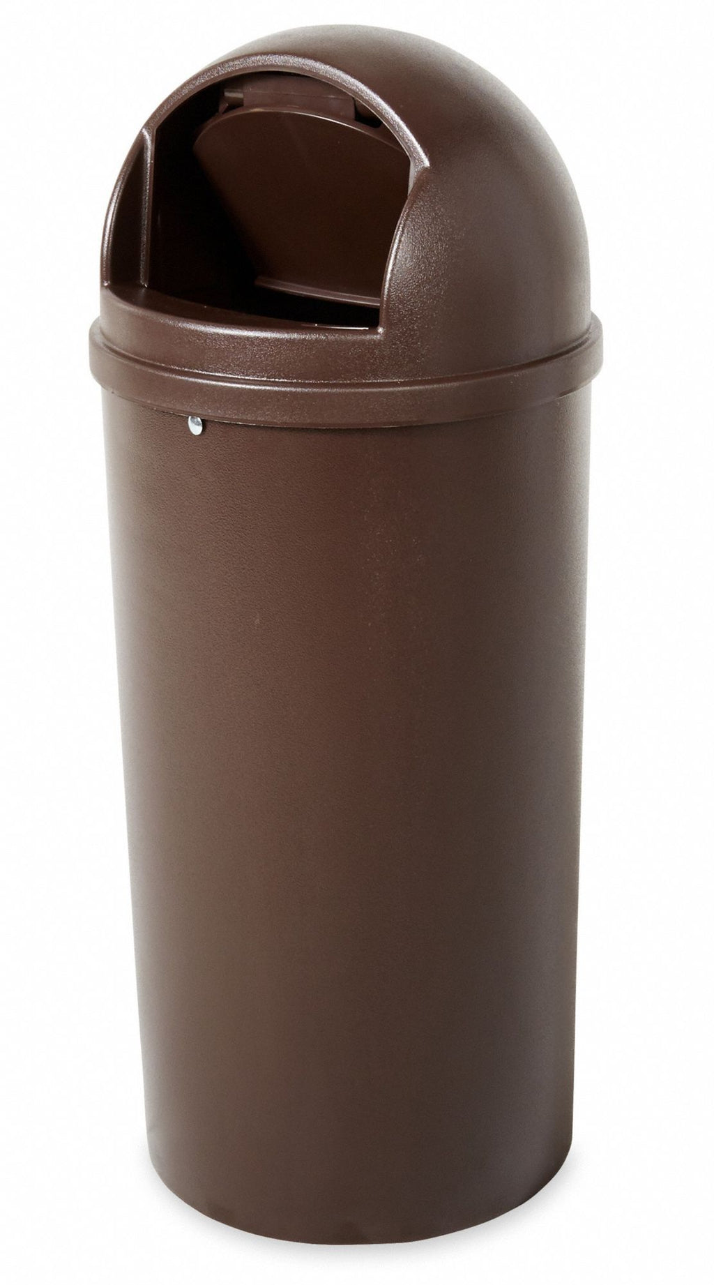 Rubbermaid Marshal Classic Container Round Polyethylene 15 Gal Brown