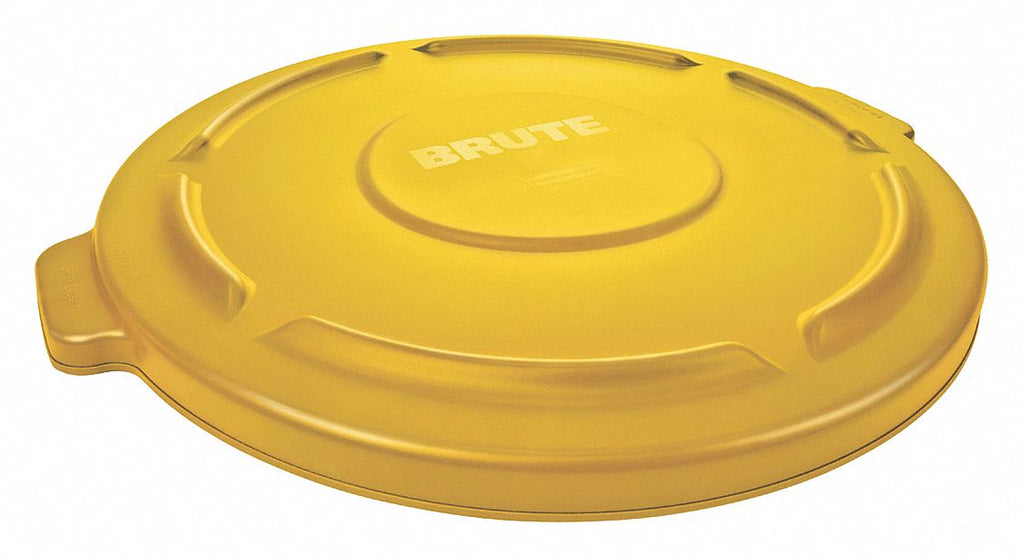 Rubbermaid FG265500YEL BRUTE 55 Gallon Yellow Round Trash Can