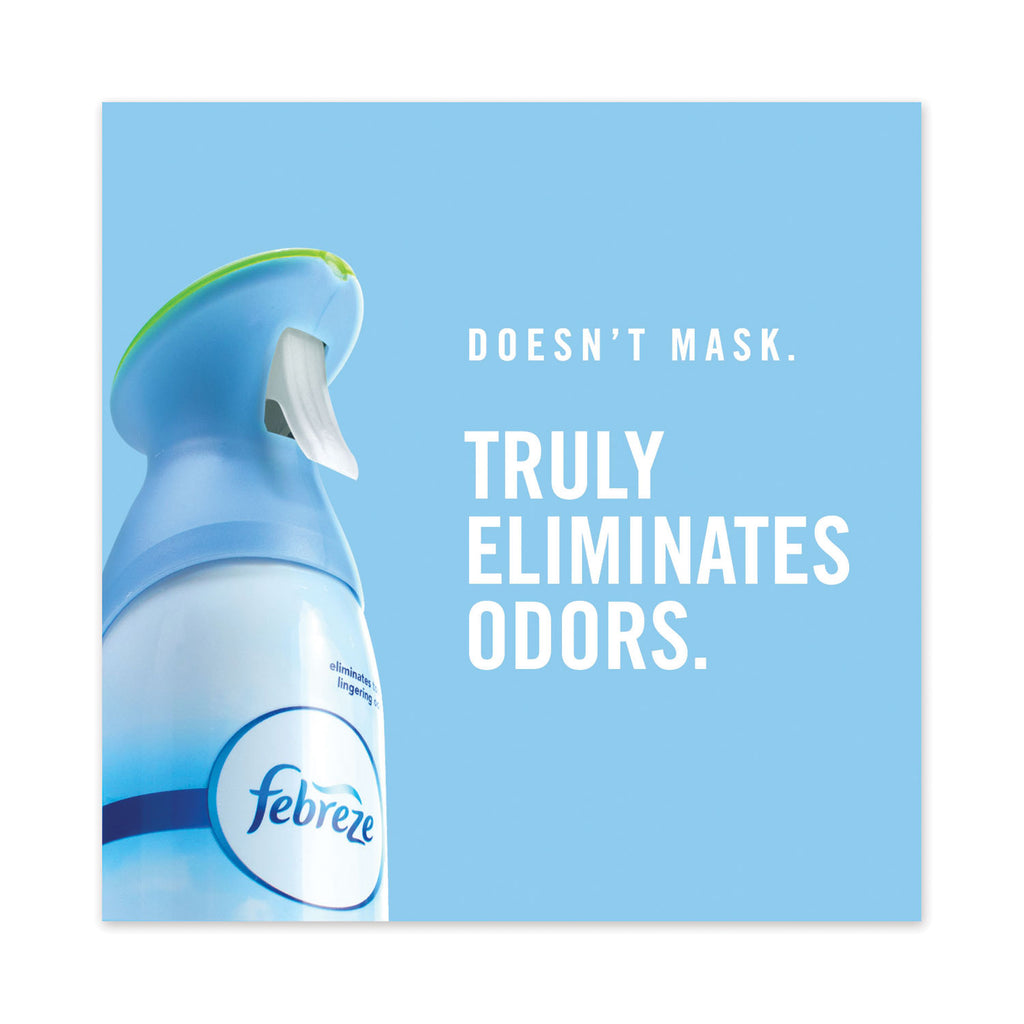 Febreze Air, Heavy Duty Crisp Clean, 8.8 oz Aerosol, 6/Carton