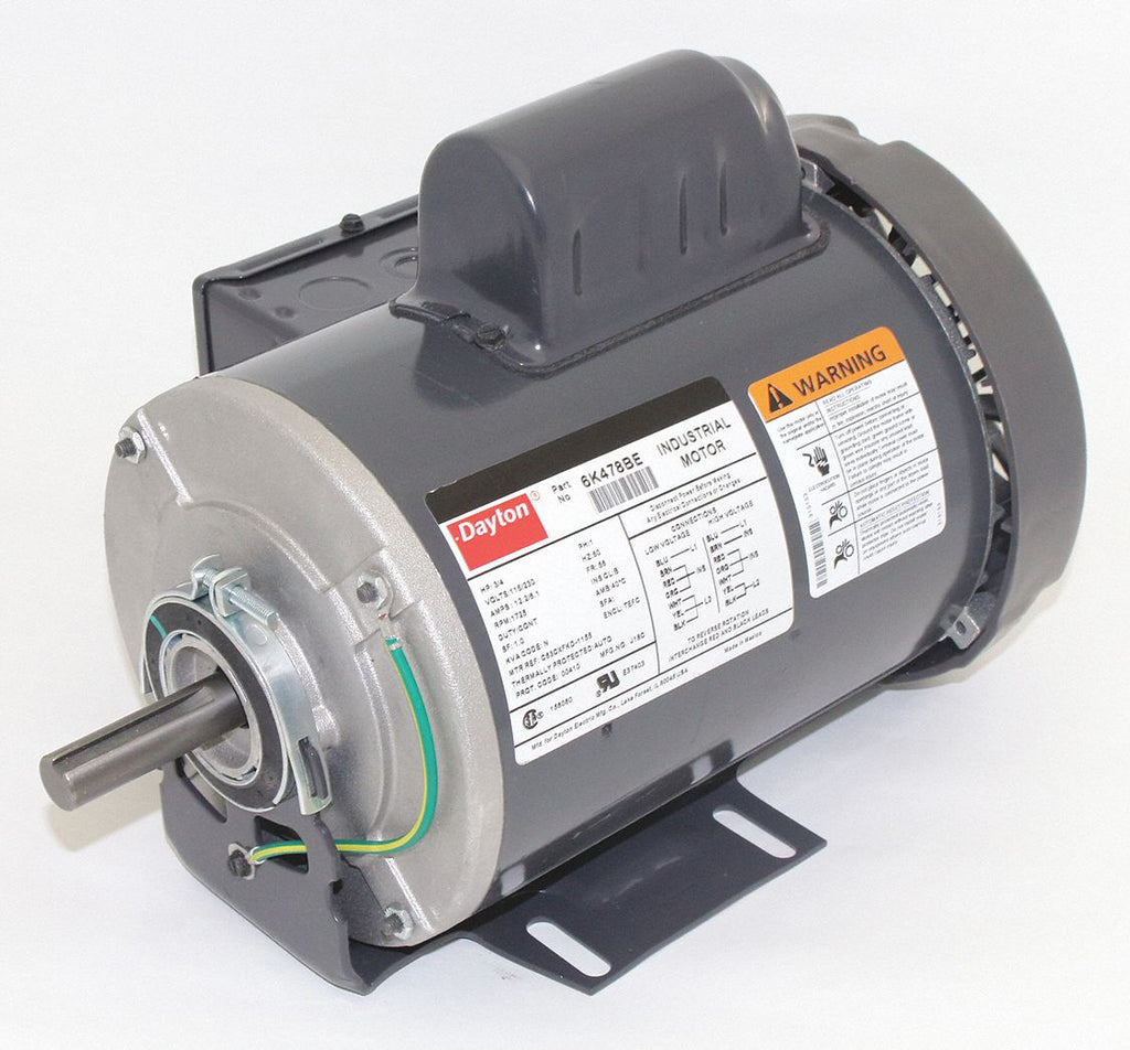 Dayton 3/4 HP General Purpose Motor, Capacitor-Start, 1725