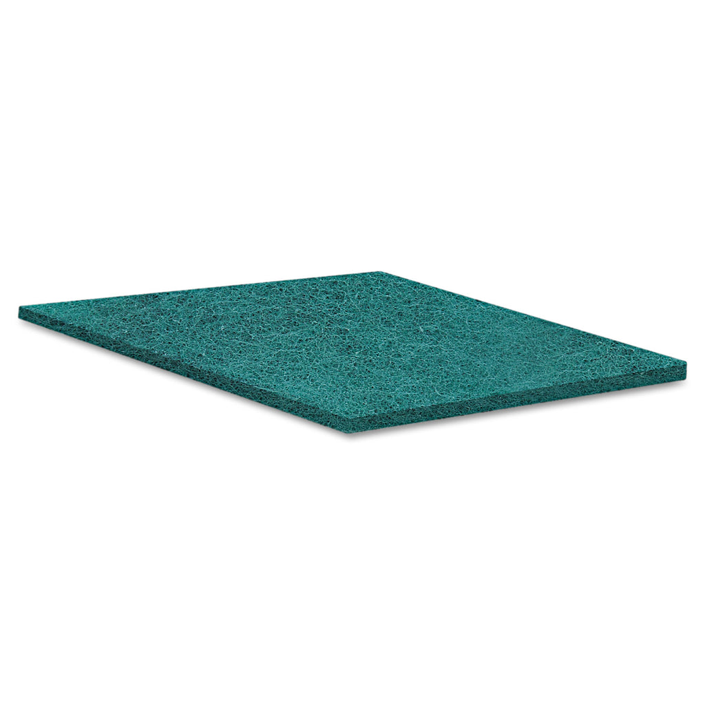 Boardwalk Medium Duty Scouring Pads - Green - 6 X 9