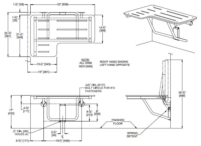 Ada best sale shower benches