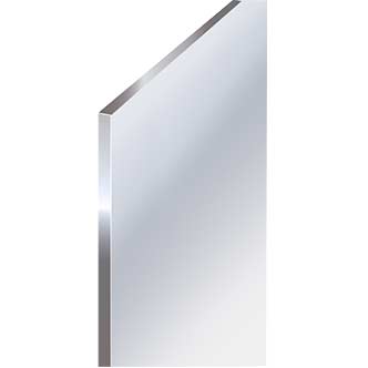 Quality Glass Glass Wall Mirror (18 X 36 Inch, Silver). (QG-FL-077)
