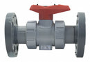 Georg Fischer Ball Valve, CPVC, Inline True Union, 2-Piece, Pipe Size 3 in, Connection Type Flanged x Flanged - 163546589