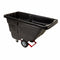 Rubbermaid Black, General Purpose Plastic Tilt Truck, 13.5 cu ft, 450 lb Load Capacity - FG130400BLA