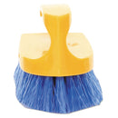 Rubbermaid Long Handle Scrub Brush, 6" Brush, Yellow Plastic Handle/Blue Bristles - RCP6482COB