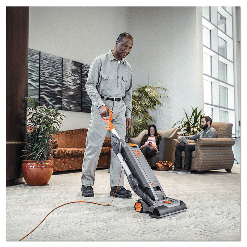 Hoover Hushtone Vacuum Cleaner With Intellibelt, 15", Orange/Gray - HVRCH54115