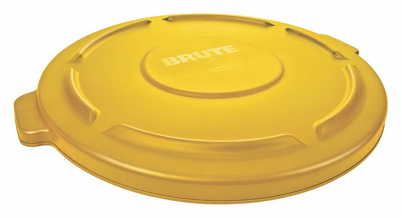 Rubbermaid Round Brute Container Plastic 55 Gal Yellow