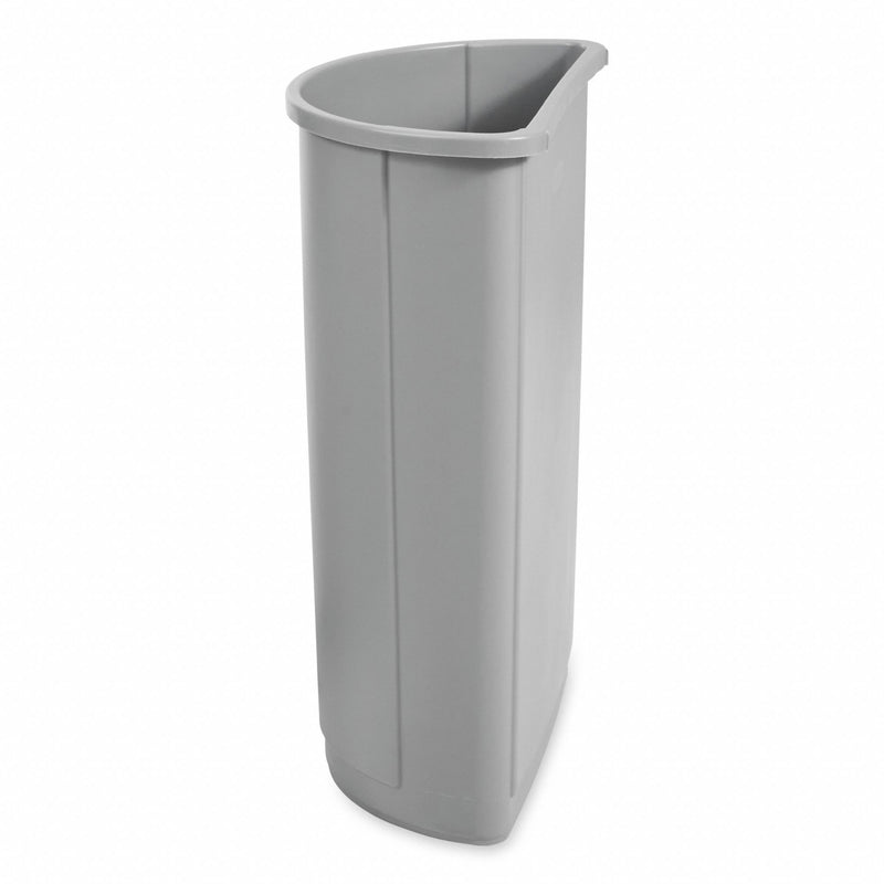 Rubbermaid Space Saving Half Round Waste Basket, 21 Gallon