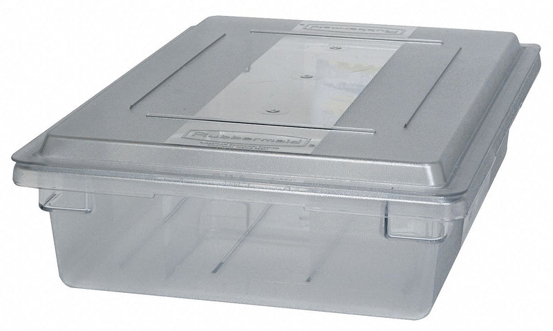 Rubbermaid FG330800CLR 18 x 26 x 6 Clear Plastic Food Box 