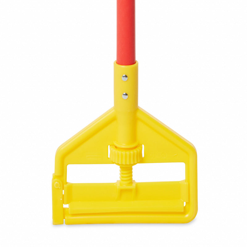 Rubbermaid Wet Mop Handle, Side Gate Mop Connection Type, Red