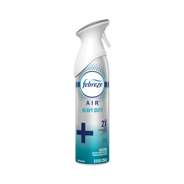 Febreze Air, Heavy Duty Crisp Clean, 8.8 oz Aerosol, 6/Carton