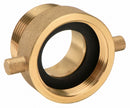 Moon American Fire Hose Adapter, Pin Lug, Fitting Material Brass x Brass, Fitting Size 1-1/2 in x 1-1/2 in - 369-1511521