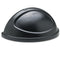 Rubbermaid Untouchable Plastic Half-Round Lid, 21.38W X 12.38D X 9.13H, Black - RCP362000BK