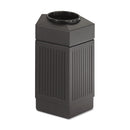 Safco Canmeleon Indoor/Outdoor Receptacle, Pentagon, Polyethylene, 30 Gal, Black - SAF9485BL