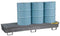 Justrite Spill Pallet, 4 Drum In Line, Galvanized - 28613