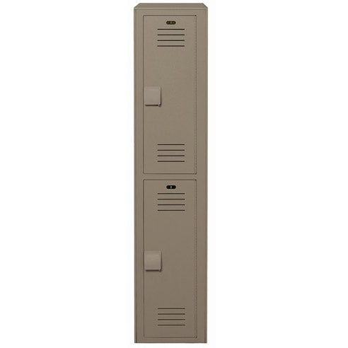 Bradley Lenox Locker, 15X18X72  2 Tier, 30% Pre-Consumer Recycled HDPE