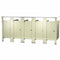 Bradley Toilet Partition, 5 In Corner Compartments, Metal, 180"W x 61 1/4"D, Quick Ship - IC53660