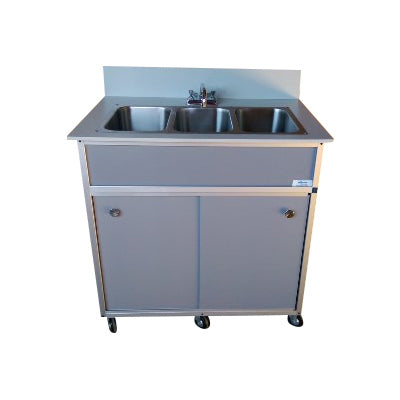 Monsam NS-003 NSF Certified Three Bowl Hand Washing Self Contained Sink