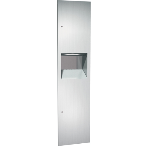 ASI 64676 Paper Towel Dispenser & Waste Receptacle, Recessed