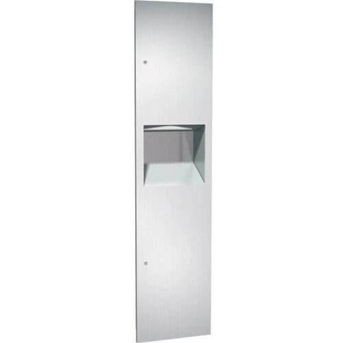 ASI 64676-2 Paper Towel Dispenser & Waste Receptacle, Semi-Recessed