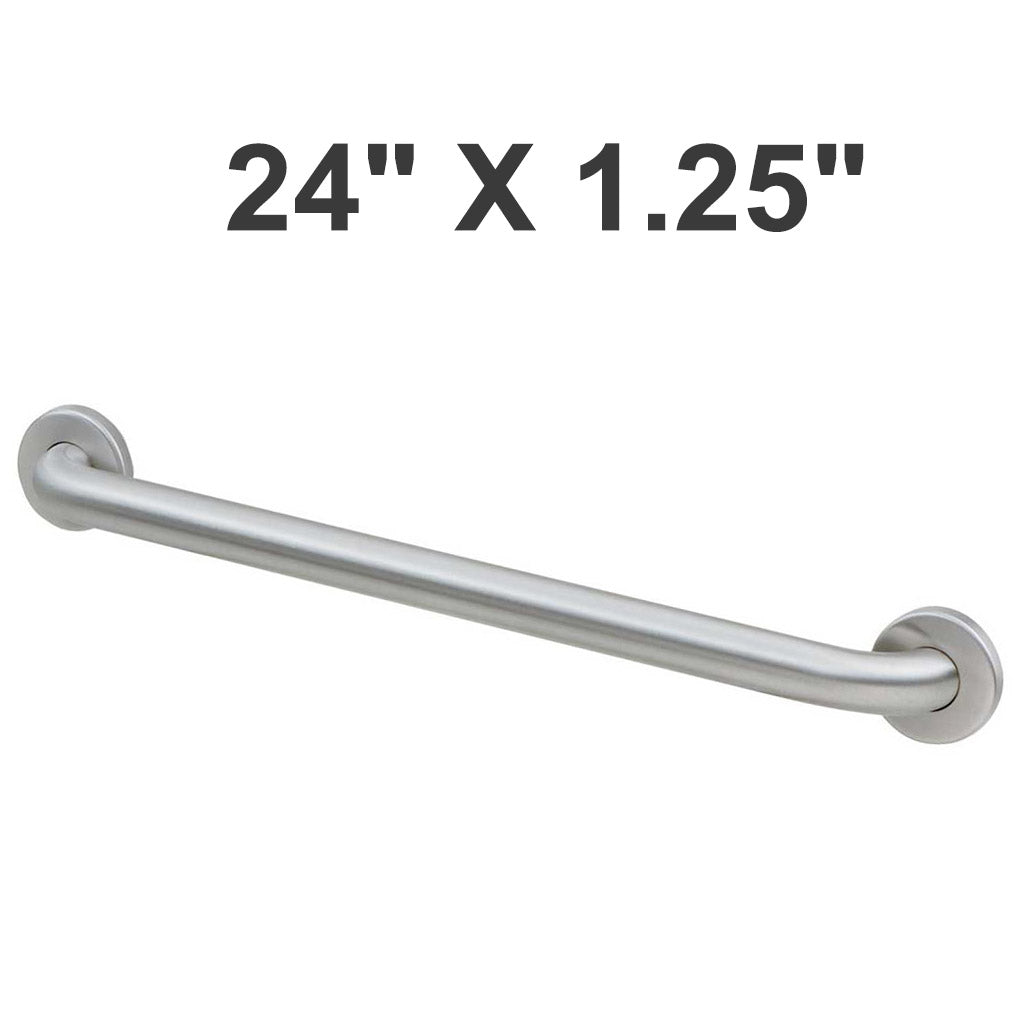 Bobrick B-5806x24 (24 x 1.25) Industrial Restroom Grab Bar, 24