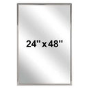 Bradley 780-024480 (24 x 48) Commercial Restroom Angle Frame Mirror 24" x 48"