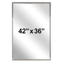 Bradley 781-042360 (42 x 36) Commercial Restroom Mirror, Channel Frame, 42" x 36"