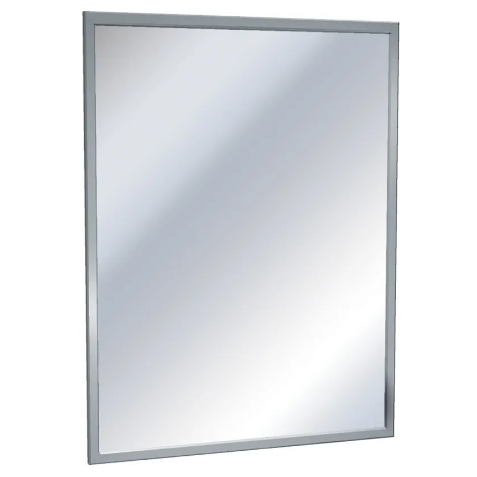 ASI 0620-2436 (24 x 36) Stainless Steel Channel Frame Mirror, 24