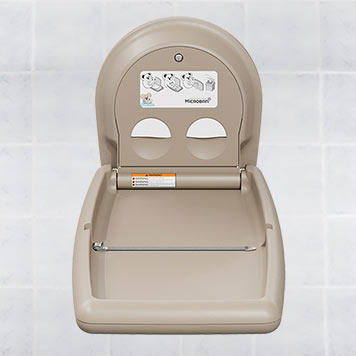 Koala Kare KB301-00 Beige Vertical Baby Changing Station, Surface-Mounted