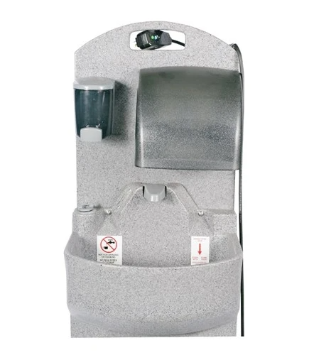 PolyJohn Portable Hand Washing Sink, Heated Water, GrandStand PSW1-2100