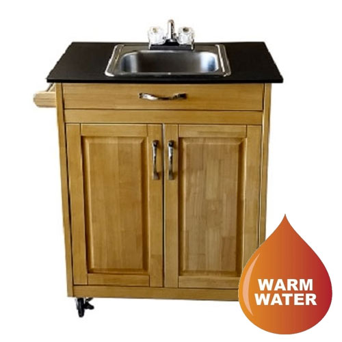 Monsam PSW-009 Single Deep Basin Self Contained Portable Sink