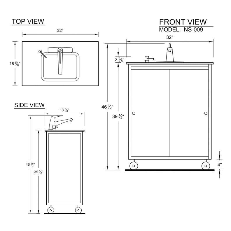 Monsam NS-009 NSF Certified Deep Single-Basin 10