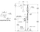 Haws 8330 Stainless Steel Combination Eyewash Station & Drench Shower