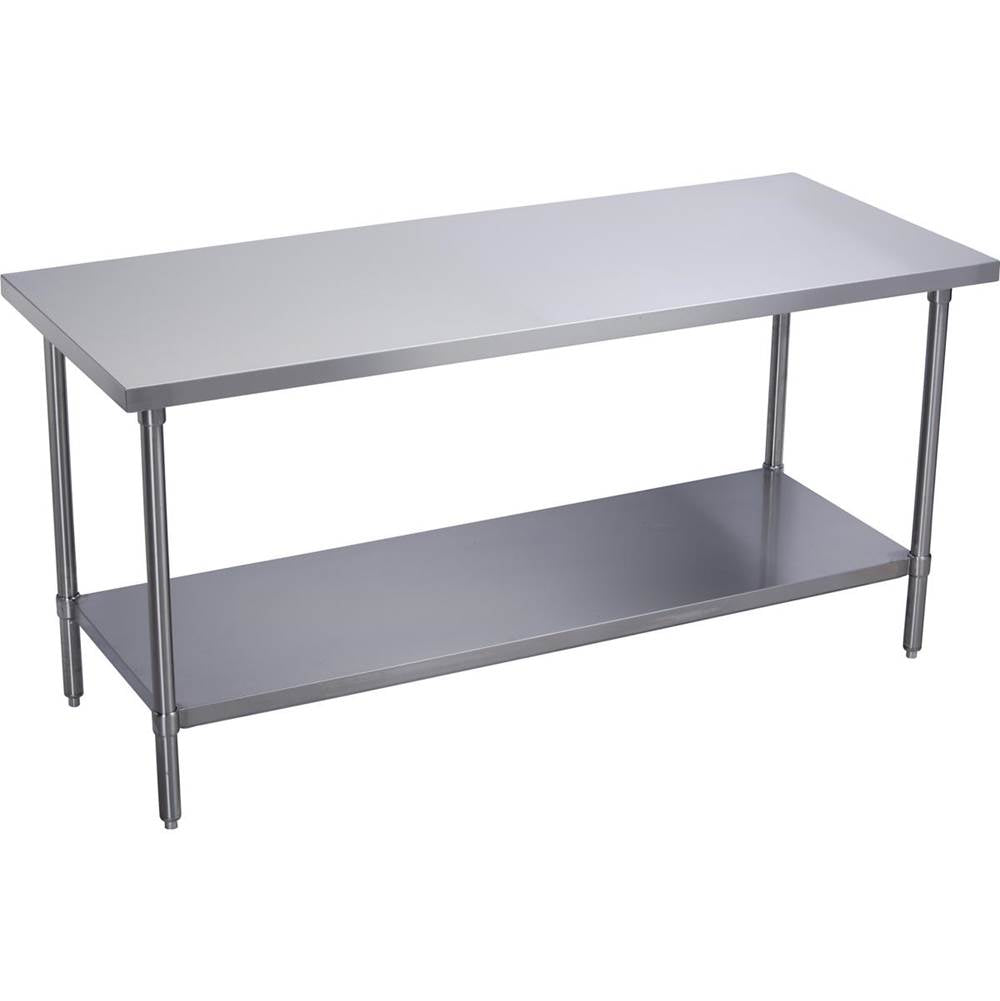 Elkay WT24S120-STSX Standard Work Table, Stainless Steel Under Shelf ...