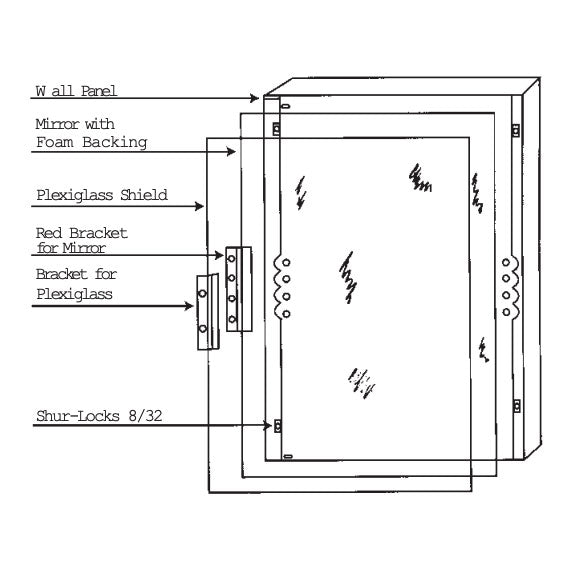 Sentry Vandal Resistant (18 x 36) Commercial Restroom Mirror - 18